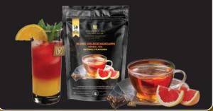 SIGANTURE COLLECTION- BLOOD ORANGE MANDARIN HERBAL TEA IN A DOYPACK